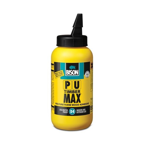 BISON - PU Max - Poliuretansko ljepilo za drvo - 750 g
