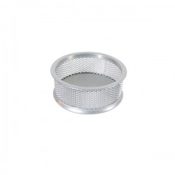 Čaša za spajalice metalna žica fi-9,5xh-3,2cm srebrna